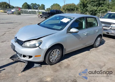 2010 Volkswagen Golf 4-Door из США, поврежденный, VIN WVWDB7AJ4AW411640